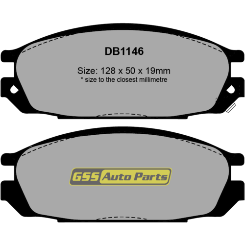 Rear Ultra 4wd Brake Pads DB1146F DB1146 thumbnail