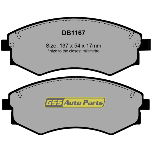 Front Ultra Ceramic Brake Pads DB1167CP DB1167 thumbnail