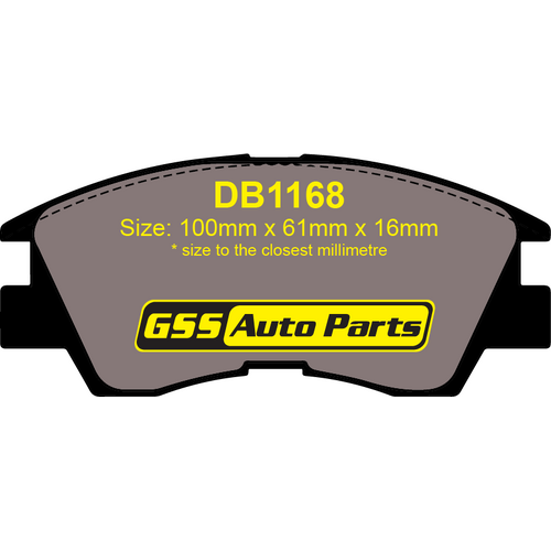 DBA Front Street Series Brake Pads DB1168SS DB1168 thumbnail