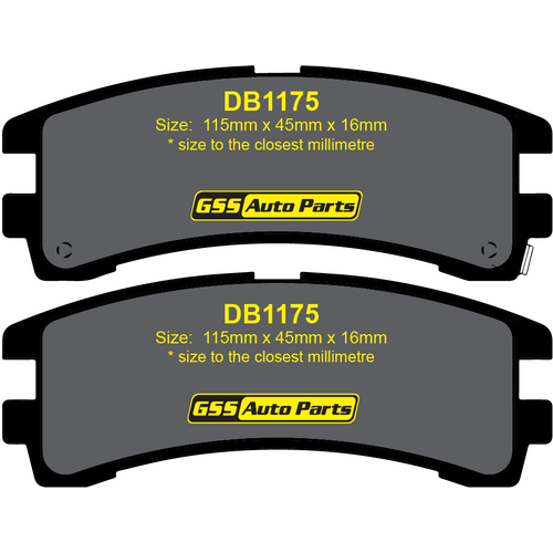 DBA Rear Street Series Brake Pads DB1175SS DB1175 thumbnail
