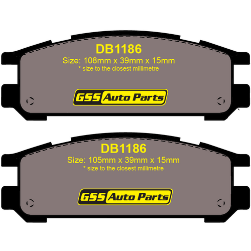 DBA Rear Street Series Brake Pads DB1186SS DB1186 thumbnail