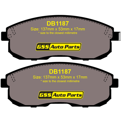 DBA Front Street Series Brake Pads DB1187SS DB1187 thumbnail