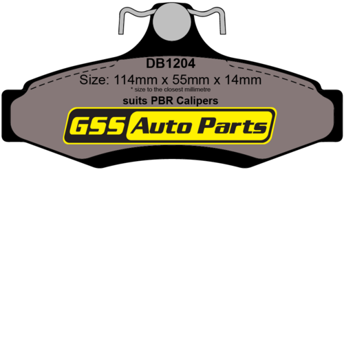 Rear Ultra Ceramic Brake Pads DB1204CP DB1204 thumbnail