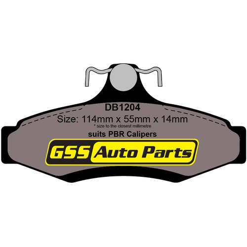 DBA Rear Street Series Brake Pads DB1204SS DB1204 thumbnail