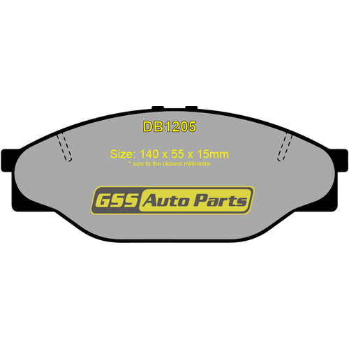 DBA Front Street Series Brake Pads DB1205SS DB1205 thumbnail