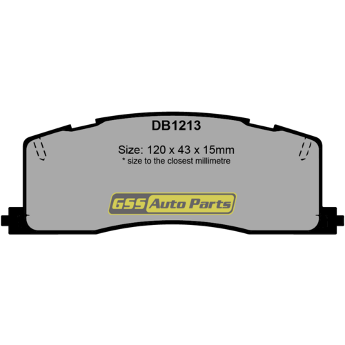 Rear Ultra Ceramic Brake Pads DB1213CP DB1213 thumbnail
