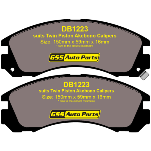 Front Ultra Plus Ceramic Brake Pads DB1223UP DB1223 thumbnail