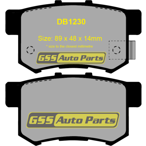 Rear Ultra Ceramic Brake Pads DB1230CP DB1230 thumbnail
