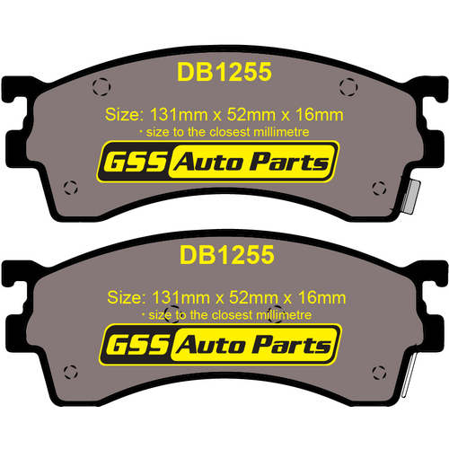 Front Ultra Ceramic Brake Pads DB1255CP DB1255 thumbnail