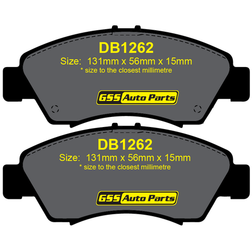 Bendix Front GCT Brake Pads DB1262GCT DB1262 thumbnail