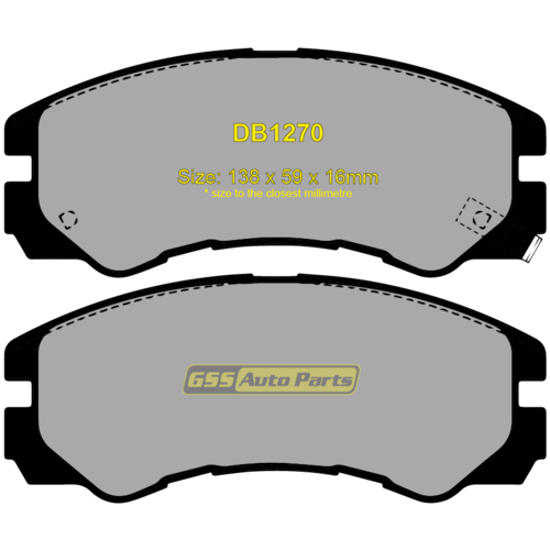 Front Ultra Ceramic Brake Pads DB1270CP DB1270 thumbnail