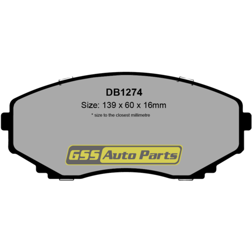 Bendix GCT Front Brake Pads DB1274GCT DB1274 thumbnail