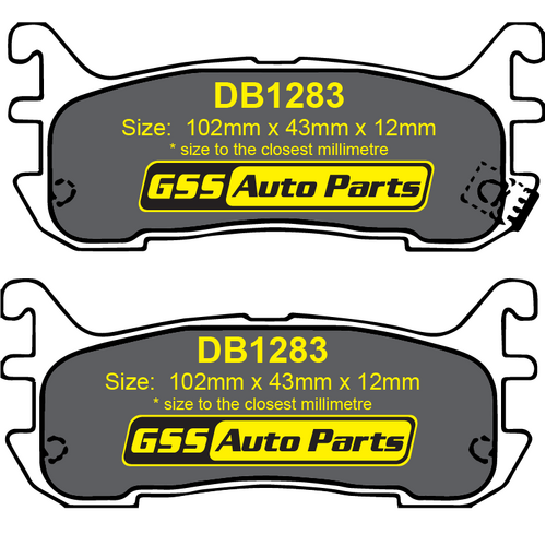 DBA Rear Street Series Brake Pads DB1283SS DB1283 thumbnail