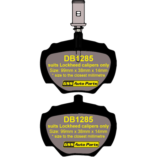 Bendix Rear 4WD Brake Pads DB1285-4WD DB1285 thumbnail