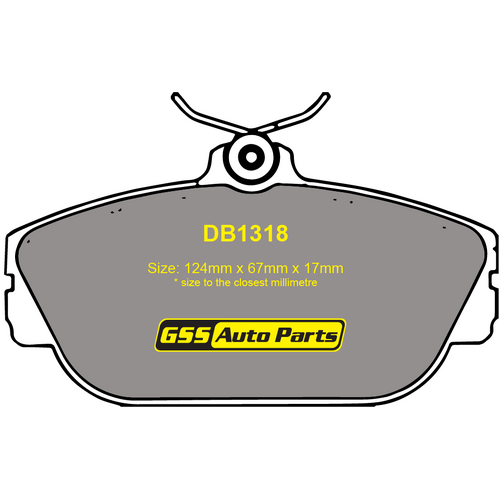 Front Ultra Ceramic Brake Pads DB1318CP DB1318 thumbnail