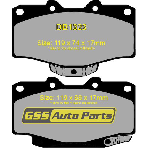 DBA Front Street Series Brake Pads DB1323SS DB1323 thumbnail