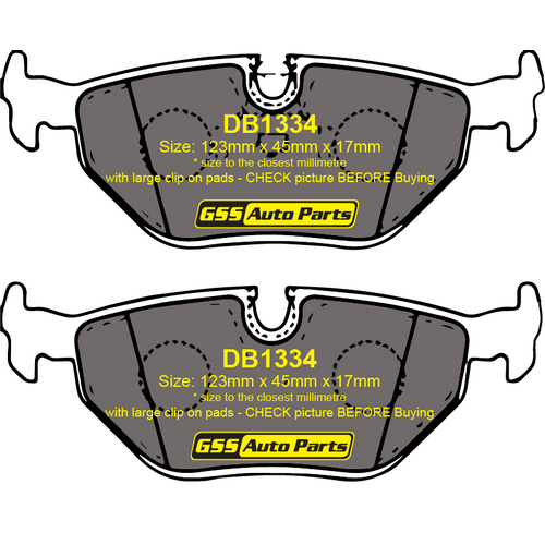 Rear Ultra Ceramic Brake Pads DB1334CP DB1334 thumbnail