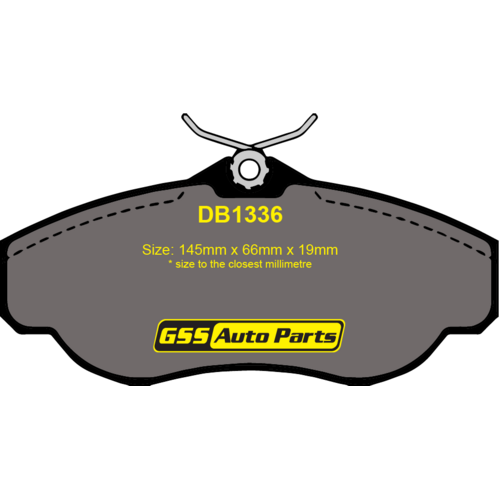 Bendix Front 4WD Brake Pads DB1336-4WD DB1336 thumbnail