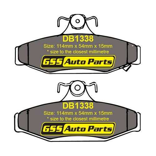 Bendix Rear 4WD Brake Pads DB1338-4WD thumbnail