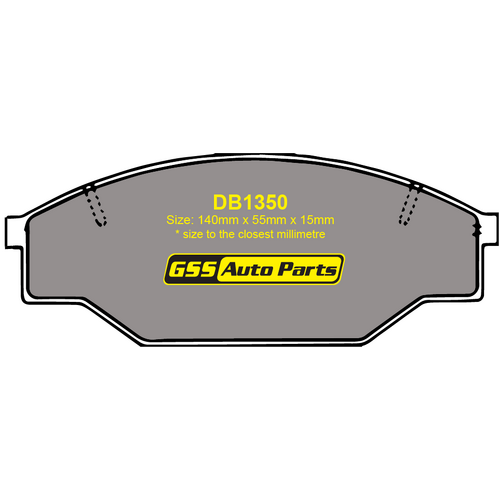 DBA Front Street Series Brake Pads DB1350SS DB1350 thumbnail