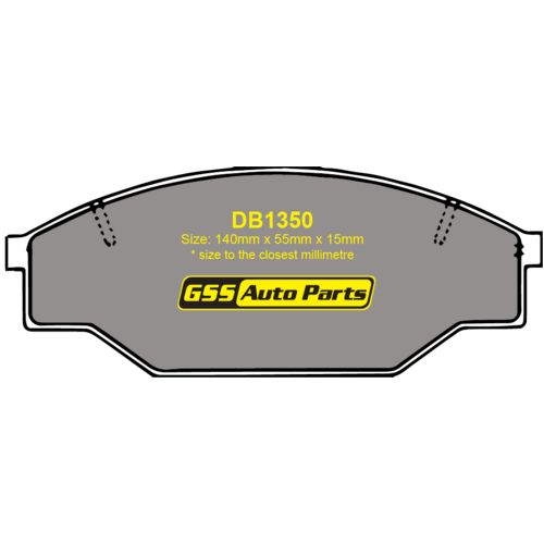 Front T/P by Bendix Brake Pads DB1350TP DB1350 thumbnail
