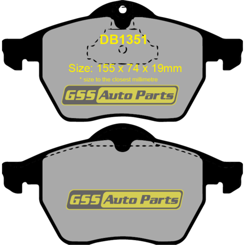 Front Ultra Ceramic Brake Pads DB1351CP DB1351 thumbnail