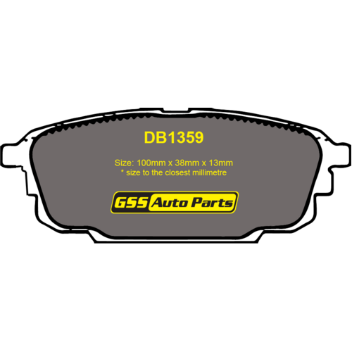 Rear Ultra Plus Ceramic Brake Pads DB1359UP DB1359 thumbnail