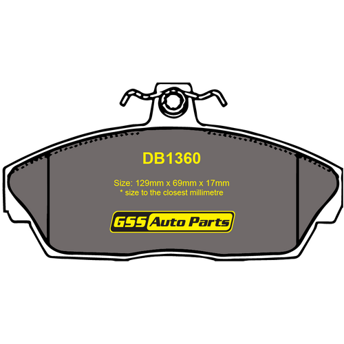 Bendix Front 4WD Brake Pads DB1360-4WD DB1360 thumbnail