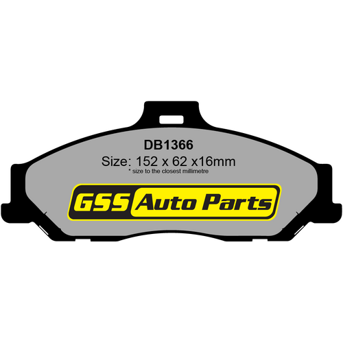 Front Ultra 4wd Brake Pads DB1366F DB1366 thumbnail