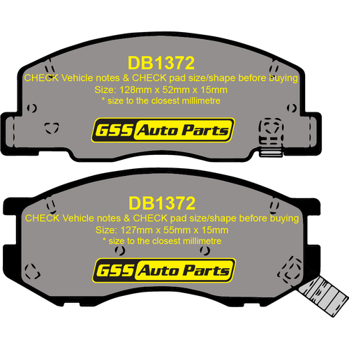 Bendix Front Heavy Duty Brake Pads DB1372HD DB1372 thumbnail