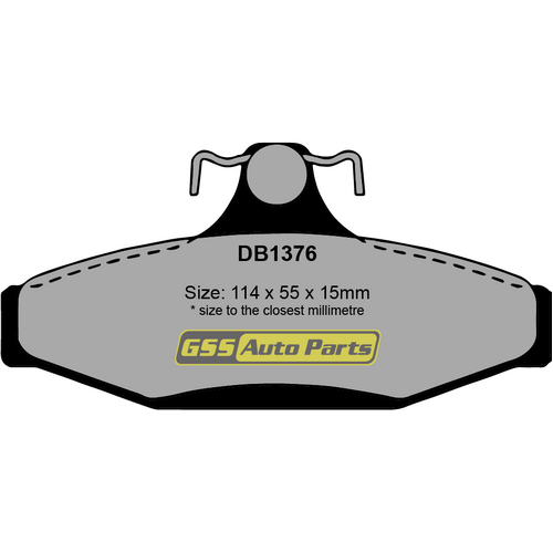 Bendix Rear Heavy Duty Brake Pads DB1376HD thumbnail