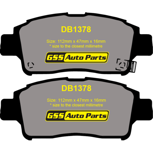 Bendix Front GCT Brake Pads DB1378GCT DB1378 thumbnail
