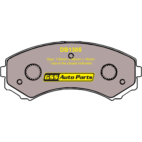 Front Ultra Ceramic Brake Pads DB1385CP DB1385 thumbnail