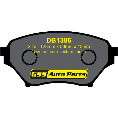 DBA Front Xtreme Performance Brake Pads DB1386XP DB1386 thumbnail