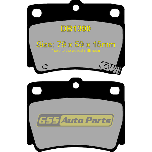 DBA Rear Street Performance Brake Pads DB1390SP DB1390 thumbnail