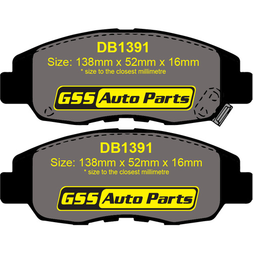 DBA Front Street Series Brake Pads DB1391SS DB1391 thumbnail