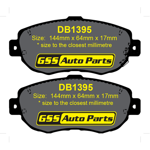 DBA Front Xtreme Performance Brake Pads DB1395XP DB1395 thumbnail