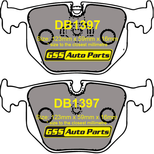 Rear Ultra Ceramic Brake Pads DB1397CP DB1397 thumbnail