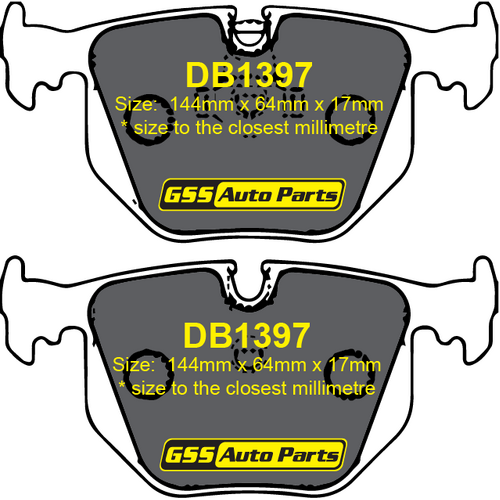 DBA Rear Street Series Brake Pads DB1397SS DB1397 thumbnail