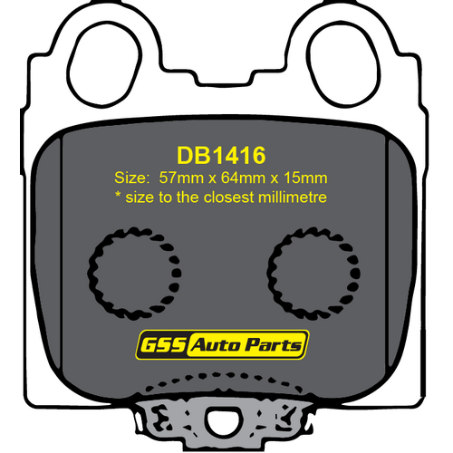 Bendix GCT Rear Brake Pads DB1416GCT DB1416 thumbnail