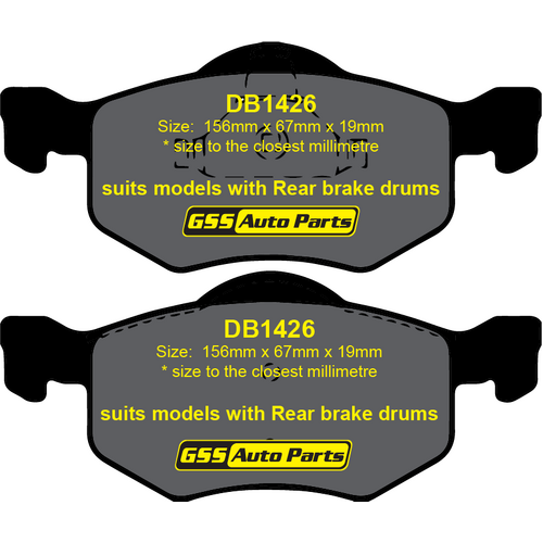 DBA Front Street Series Brake Pads DB1426SS DB1426 thumbnail