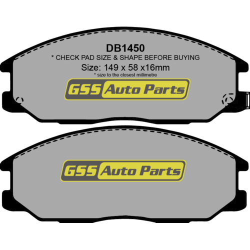 Front Blue Series Brake Disc Pads DB1450B DB1450 thumbnail