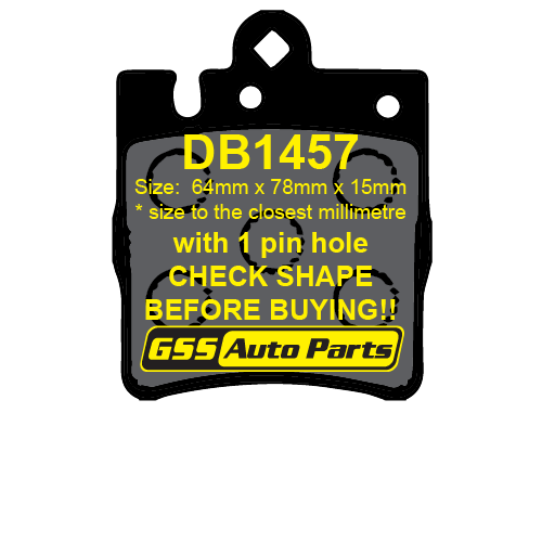 DBA Rear Street Series Brake Pads DB1457SS DB1457 thumbnail