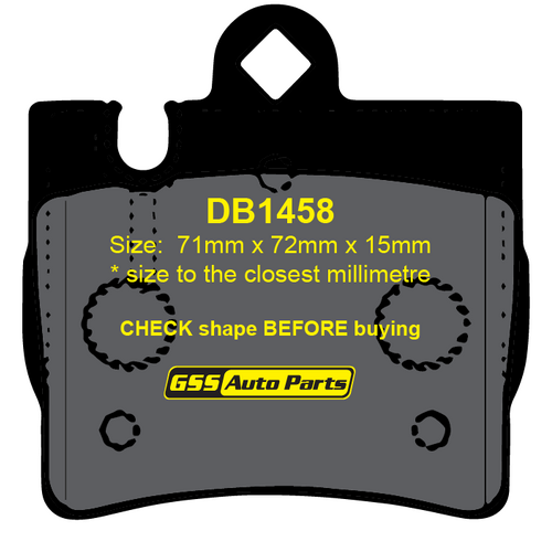 DBA Rear Street Series Brake Pads DB1458SS DB1458 thumbnail
