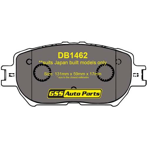 Bendix GCT Front Brake Pads DB1462GCT DB1462 thumbnail