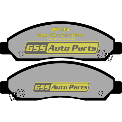 Front Ultra 4wd Brake Pads DB1468F DB1468 thumbnail