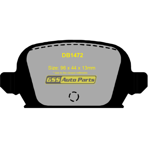 Rear Ultra Ceramic Brake Pads DB1472CP DB1472 thumbnail