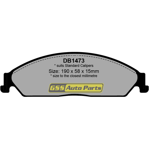 Bendix Ultimate+ Front Brake Pads DB1473ULT+ DB1473 thumbnail
