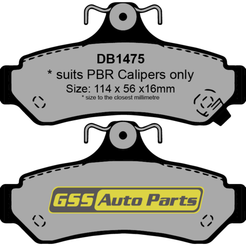 Rear Ultra Ceramic Brake Pads DB1475CP DB1475 thumbnail