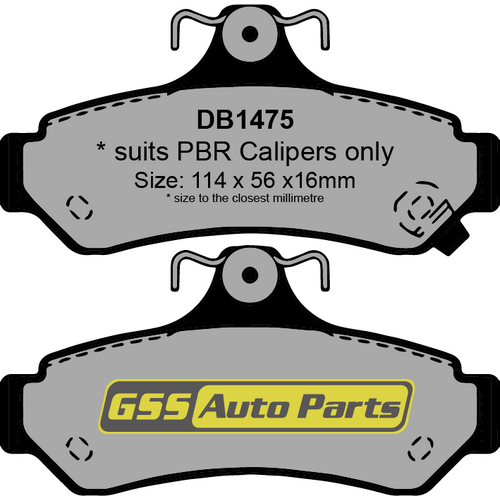 DBA Rear Street Series Brake Pads DB1475SS DB1475 thumbnail